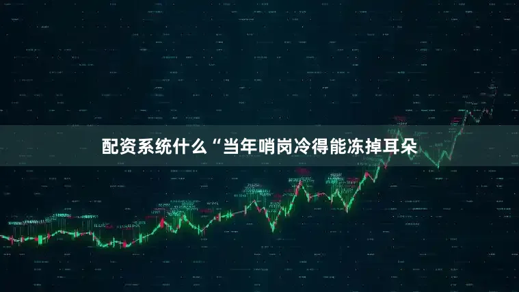 配资系统什么“当年哨岗冷得能冻掉耳朵